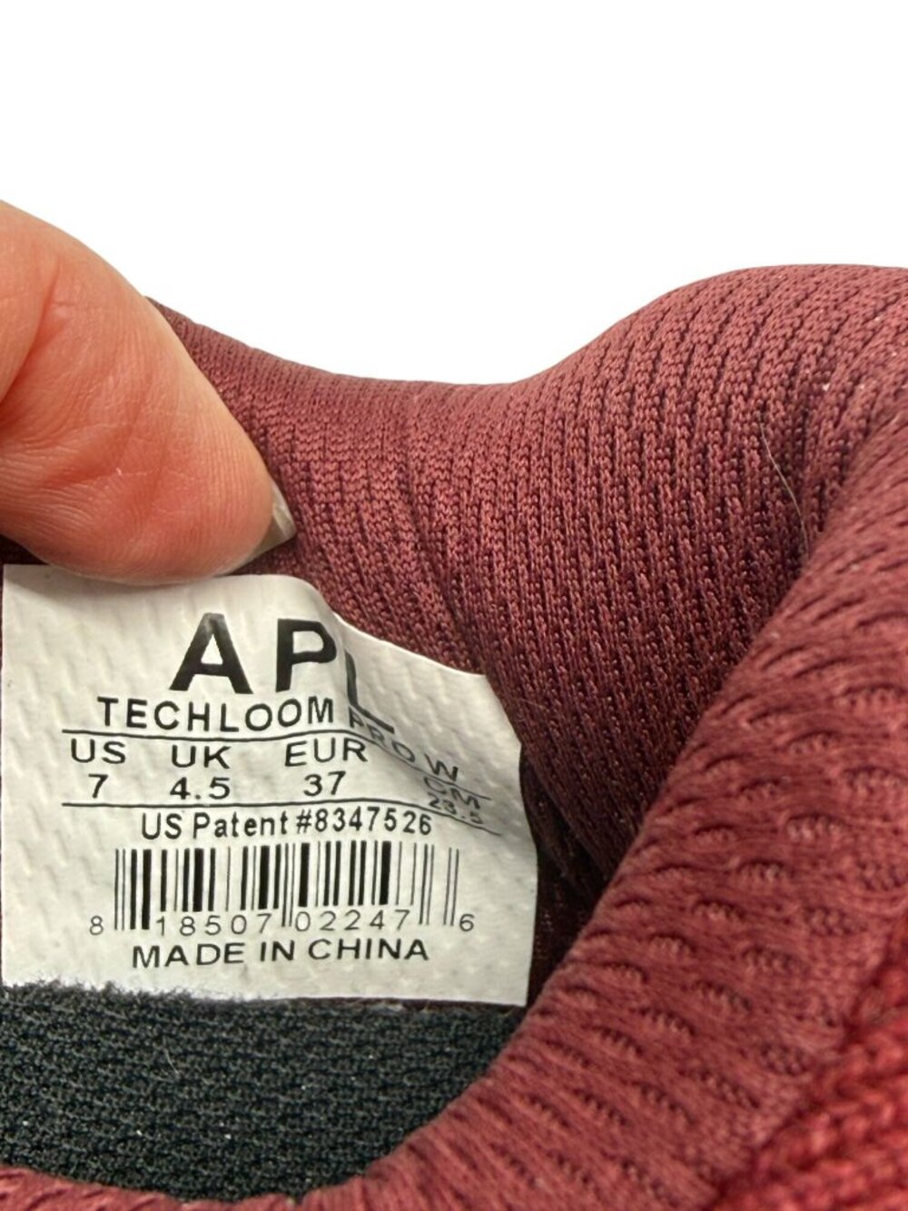 APL Techloom Pro sneakers Burgundy - Size 7 - Picture 5 of 7